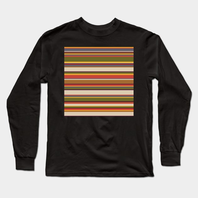 4th Doctor Scarf (Cosplay) Long Sleeve T-Shirt by n23tees